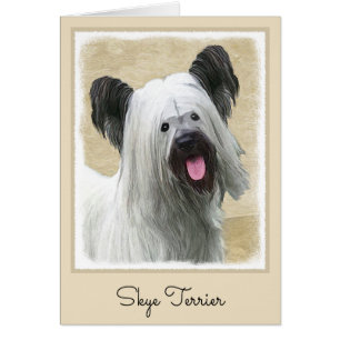 Skye Terrier Painting - Cute Original Dog Art