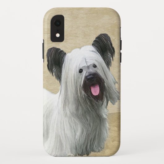 Skye Terrier Painting - Cute Original Dog Art Case-Mate iPhone Case (Achterkant)