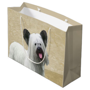 Skye Terrier Painting - Cute Original Dog Art Groot Cadeauzakje