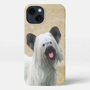 Skye Terrier Painting - Cute Original Dog Art iPhone 13 Hoesje
