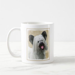 Skye Terrier Painting - Cute Original Dog Art Koffiemok