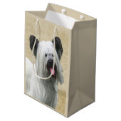 Skye Terrier Painting - Cute Original Dog Art Medium Cadeauzakje (Achterkant Gekanteld)
