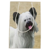Skye Terrier Painting - Cute Original Dog Art Medium Cadeauzakje (Achterkant)