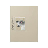 Skye Terrier Painting - Cute Original Dog Art Note Notitieblok (Linkerzijde)