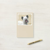 Skye Terrier Painting - Cute Original Dog Art Post-it® Notes (Op bureau)