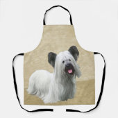 Skye Terrier Painting - Cute Original Dog Art Schort (Voorkant)