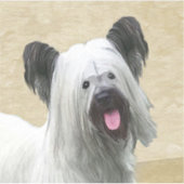 Skye Terrier Painting - Cute Original Dog Art Sticker (Voorkant)