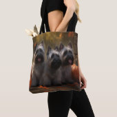 Skye Terrier Pup Autumn Delight Pompoen Tote Bag (Dichtbij)