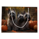 Skye Terrier Puppy Herfst Delight Pompoen Groot Cadeauzakje