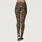 Skye Terrier Puppy Herfst Delight Pompoen Leggings (Achterkant)