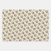 Skye Terrier Schilderen Zilver Grijs Originele Hon Inpakpapier Vel (Voorkant)