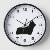 Skye Terrier Silhouette met cijfers en minuten (Voorkant)