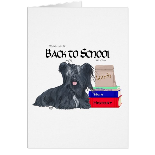 Skye Terrier Terug naar School (Voorkant)