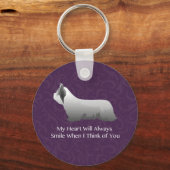 Skye Terrier Thinking of You Design Sleutelhanger (Voorkant)