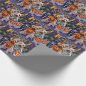 Skye Terrier Trick-or-Treating Halloween Costumes Cadeaupapier (Hoek)