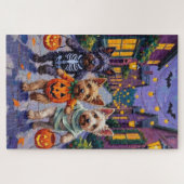 Skye Terrier Trick-or-Treating Halloween Costumes Legpuzzel (Horizontaal)