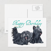 Skye Terrier Verjaardagskaarten Briefkaart (Voorkant / Achterkant)