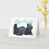 Skye Terrier Verjaardagskaarten Kaart (Gele Bloem)