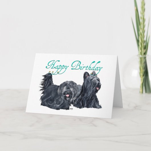 Skye Terrier Verjaardagskaarten Kaart (Voorkant)