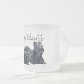 Skye Terrier Verjaardagskaarten Matglas Koffiemok (Voorkant rechts)