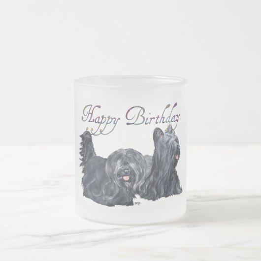 Skye Terrier Verjaardagskaarten Matglas Koffiemok (Center)