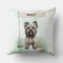 Skye Terrier-waterverf Gepersonaliseerde Hond