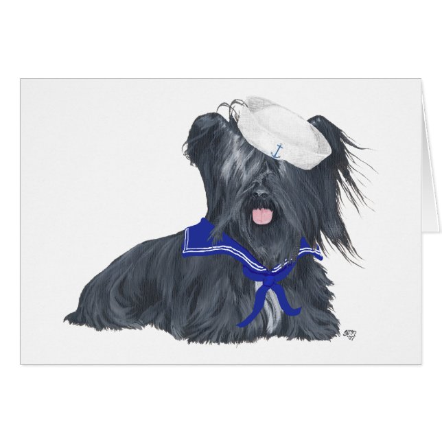 Skye Terrier Zeiler (Voorkant Horizontaal)