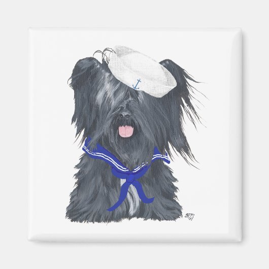 Skye Terrier Zeiler Magneet (Voorkant)
