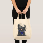 Skye Terrier Zeiler Strandtas Tote Bag (Voorkant (product))