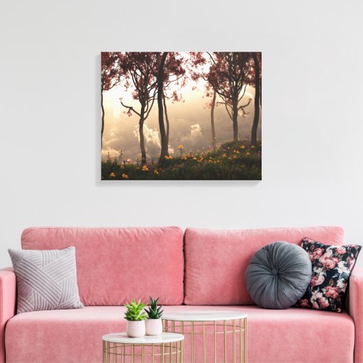 Skygate (najaar) canvas afdruk (Insitu (Woonkamer))