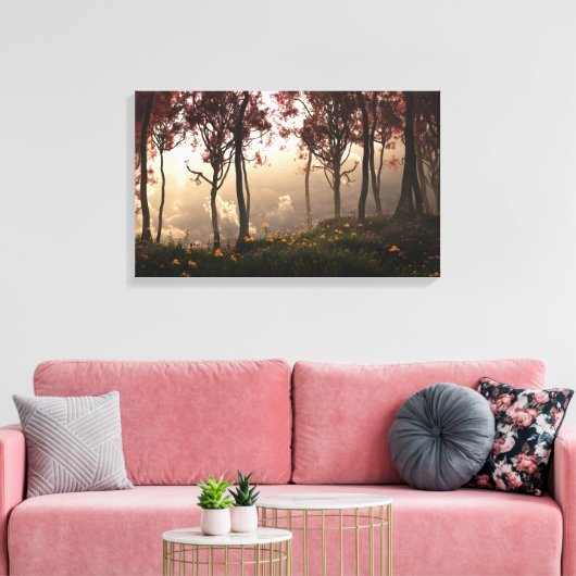 Skygate (najaar) canvas afdruk (Insitu (Woonkamer))