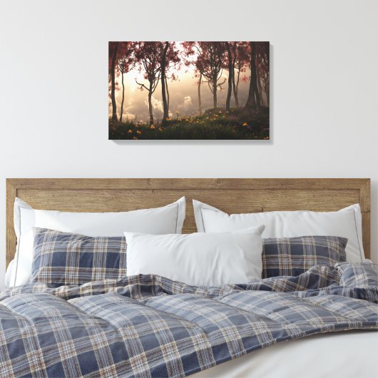 Skygate (najaar) canvas afdruk (Insitu (Slaapkamer))