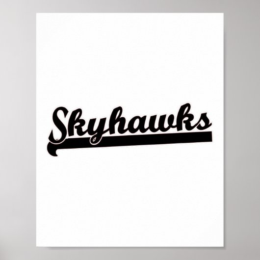 Skyhawks Lacrosse Volleybal Skydiving Basketbal Poster (Voorkant)