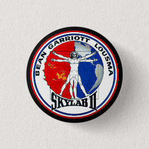 SKYLAB 2-MISSIEPATCH RONDE BUTTON 3,2 CM