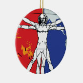 Skylab 2 Vitruvian Man Missie Patch Logo Keramisch Ornament (Rechts)
