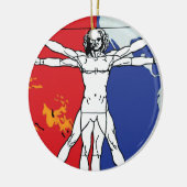 Skylab 2 Vitruvian Man Missie Patch Logo Keramisch Ornament (Links)