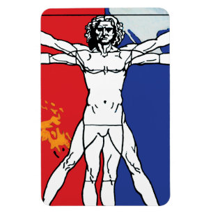 Skylab 2 Vitruvian Man Missie Patch Logo Magneet