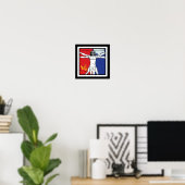 Skylab 2 Vitruvian Man Missie Patch Logo Poster (Thuiskantoor)