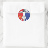 Skylab 2 Vitruvian Man Missie Patch Logo Ronde Sticker (Tas)