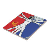 Skylab 2 Vitruvian Man Missie Patch Logo Tegeltje (Zijkant)