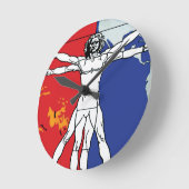 Skylab 2 Vitruvian Man Mission Patch Logo Ronde Klok (Hoek)