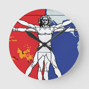 Skylab 2 Vitruvian Man Mission Patch Logo Ronde Klok