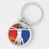 Skylab 2 Vitruvian Man Mission Patch Logo Sleutelhanger (Voorkant)
