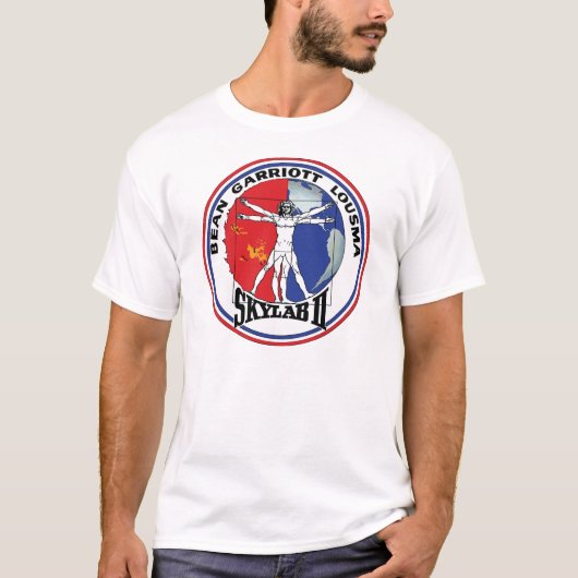 Skylab 2 Vitruvian Man Mission Patch Logo T-shirt (Voorkant)