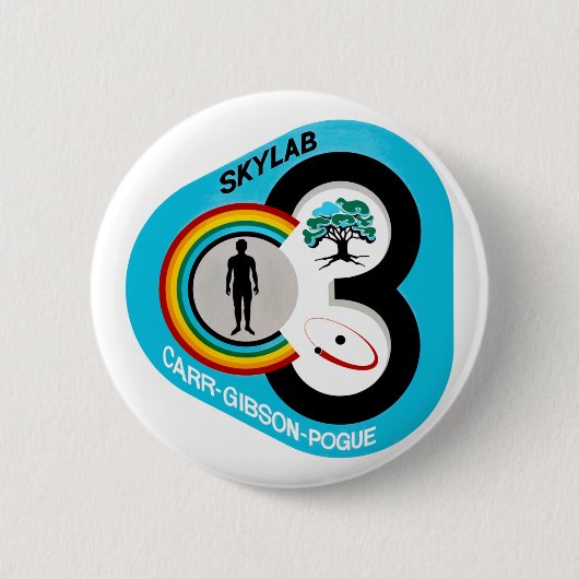 Skylab 3 Mission Patch Ronde Button 5,7 Cm (Voorkant)