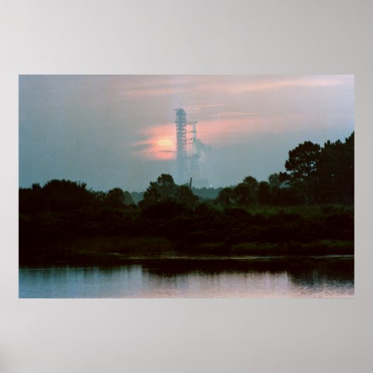 Skylab 4 op de lanceringspad poster (Voorkant)