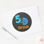 Skylab 50e Jubileum Shirt Ronde Sticker (Envelop)