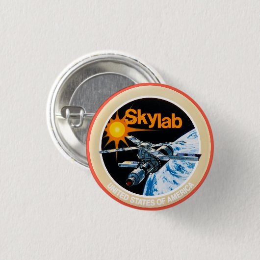 Skylab Program Patch Ronde Button 3,2 Cm (Voorkant /achterkant)