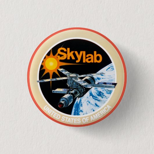 Skylab Program Patch Ronde Button 3,2 Cm (Voorkant)
