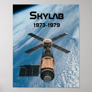 Skylab Space Station Poster